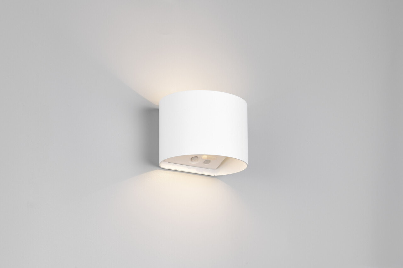 Aplica de perete pentru exterior Genie, RL NOW, 14x12x10 cm, 1W, 2x SMD, plastic, alb mat - imagine 7